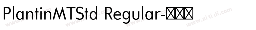 PlantinMTStd Regular字体转换